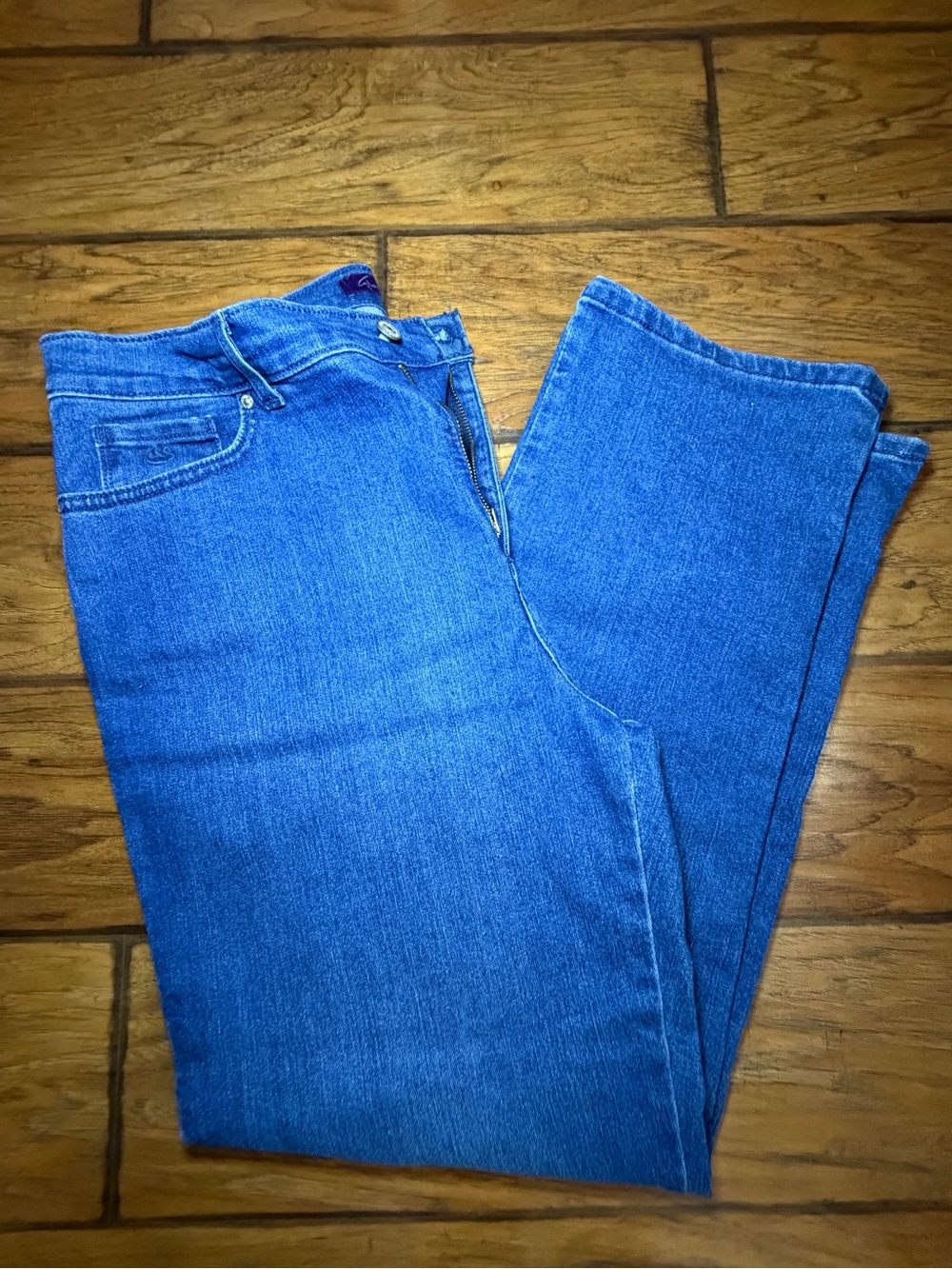 Gloria Vanderbilt Medium Blue Straight-Leg Women's Jeans